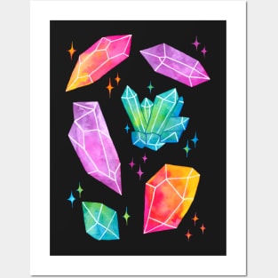 Watercolor Crystals | Nikury Posters and Art